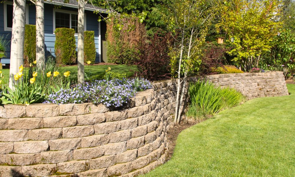 yard retaining wall