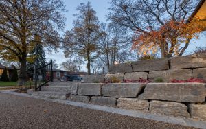 front yard landscaping scarborough retaining walls