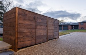 front yard landscaping scarborough wood storage shed