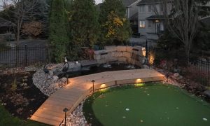 stunning full backyard custom landscaping