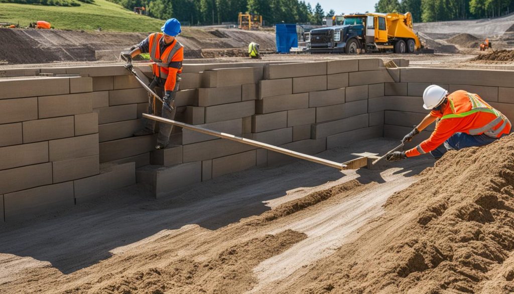Expertise in retaining wall construction