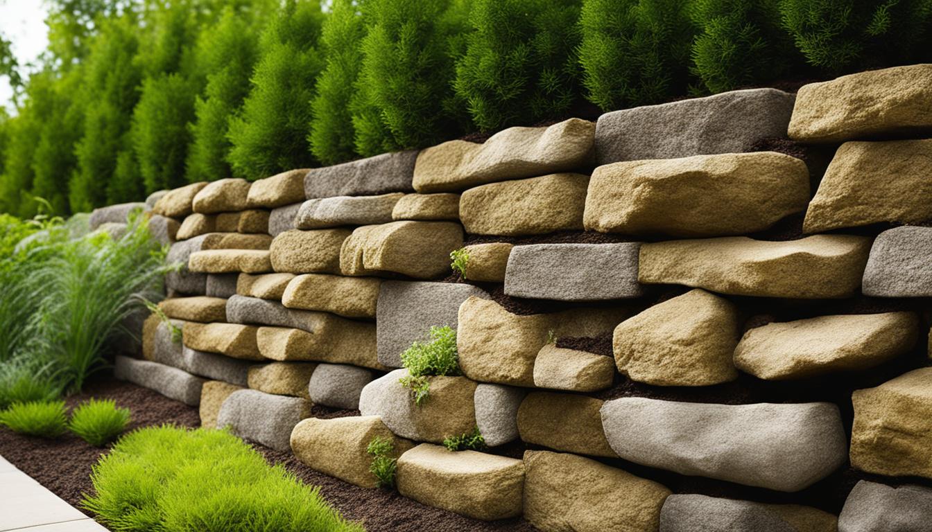 Erosion control retaining wall