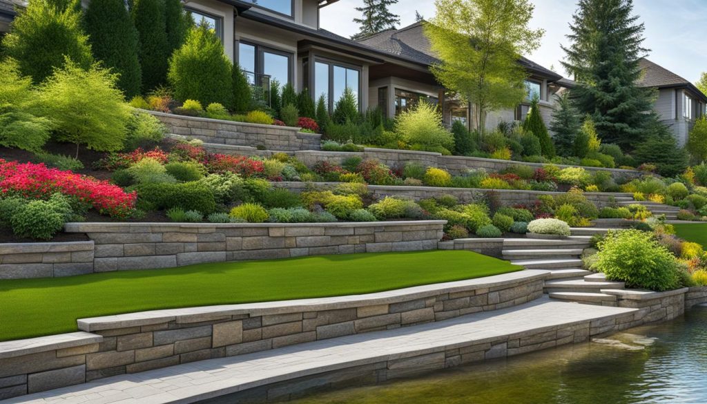 Privacy retaining wall