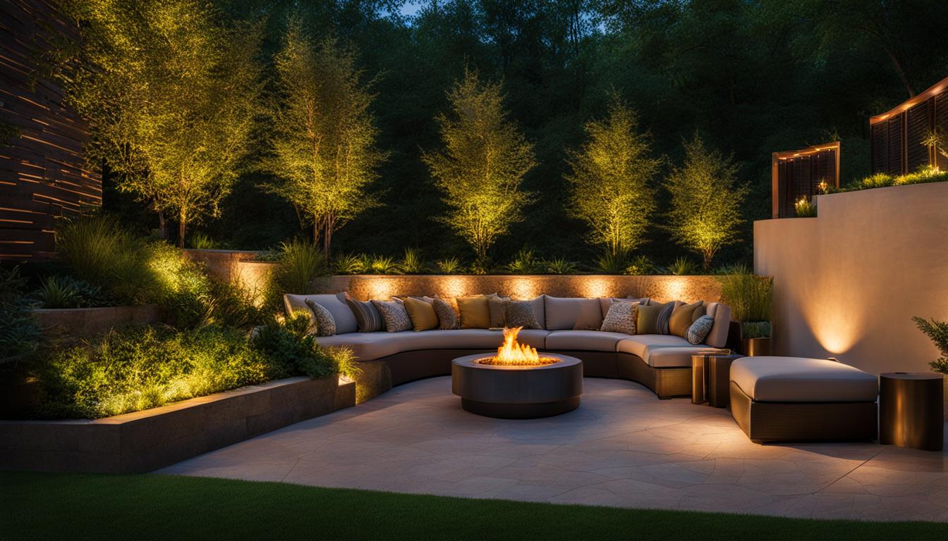 Retaining wall lighting