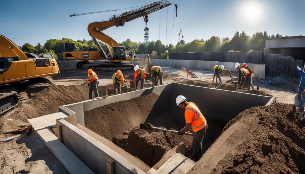 installing reinforced retaining walls