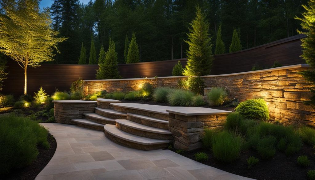 privacy retaining wall