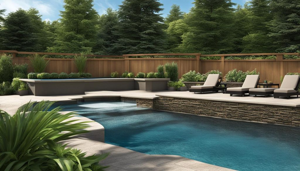 Pool Area Retaining Wall