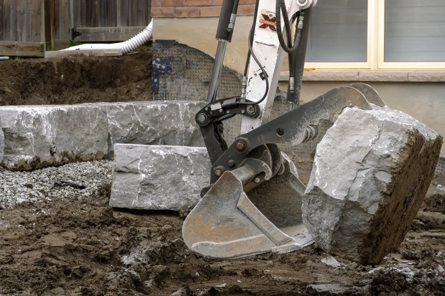 Retaining wall construction service