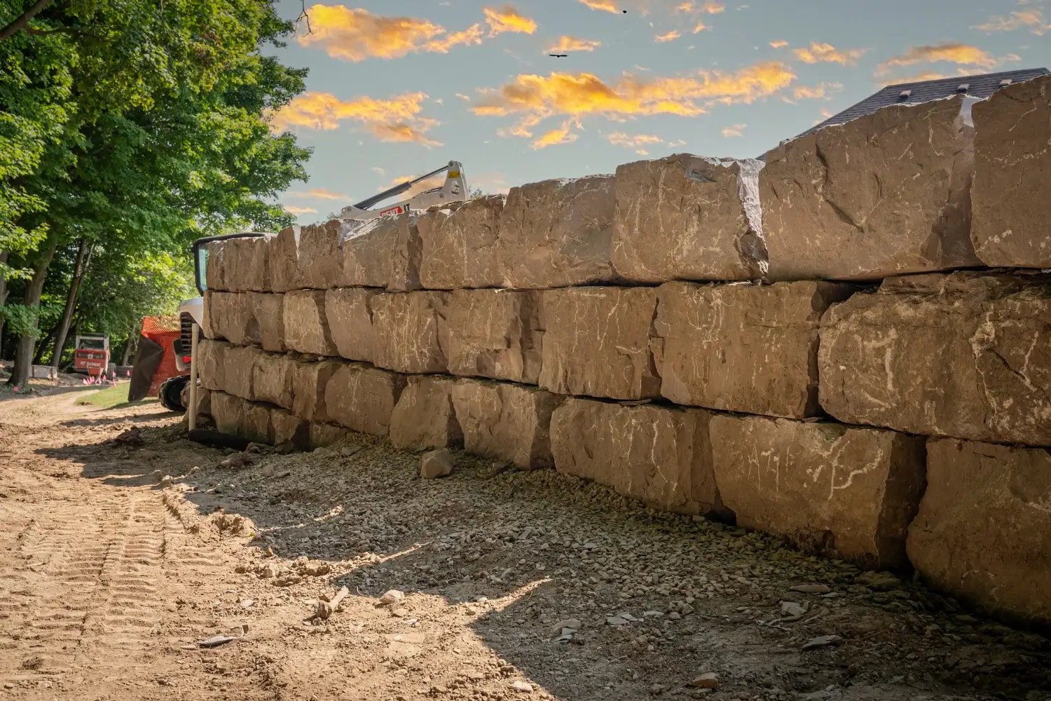Retaining wall consultation step